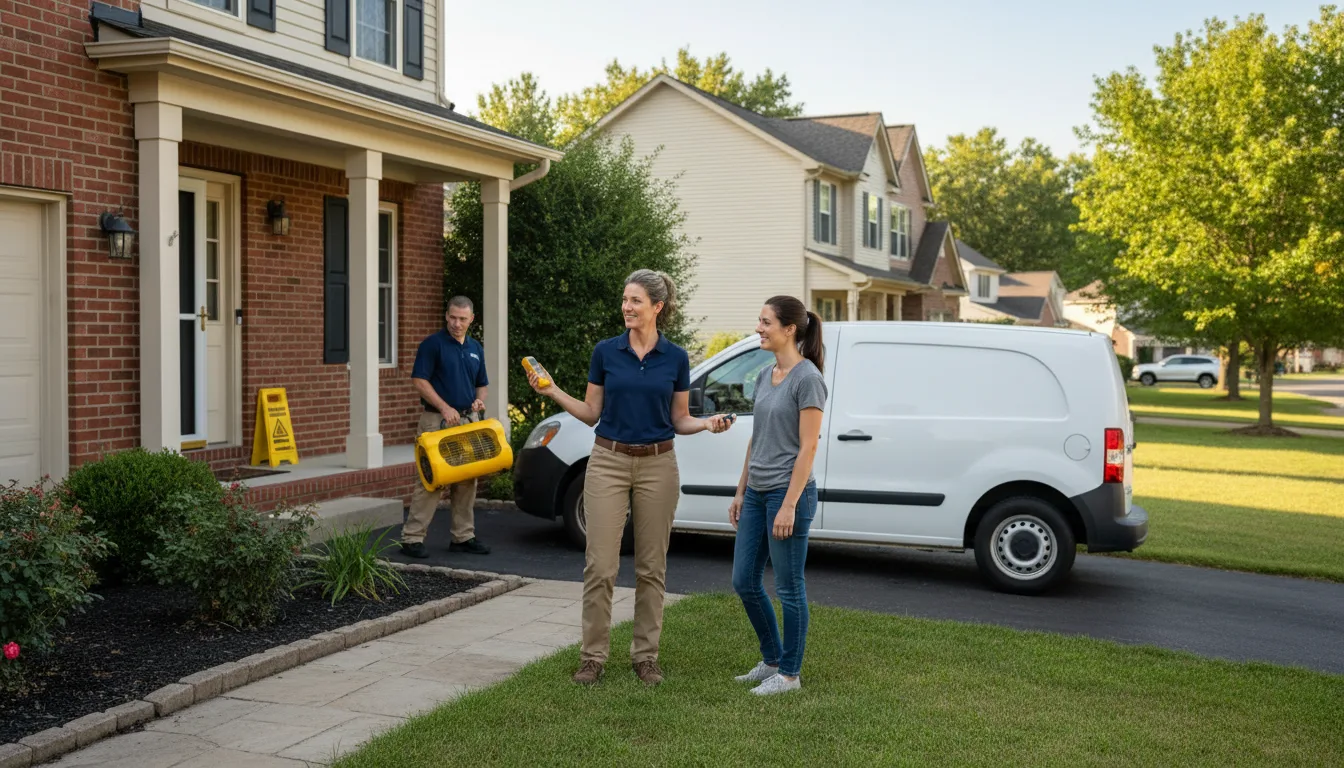 Residential water damage restoration in Bapchule, AZ